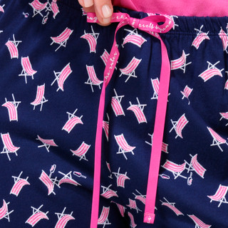 Thumbnail 3: Hue Women's Beach Chair Print Pajama Capris 