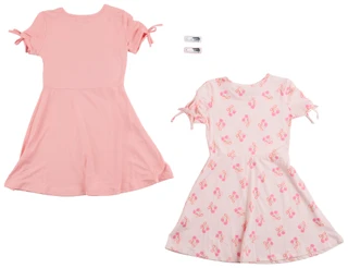 Thumbnail 2: B TWEEN Little Girls 2 Pk Short Sleeve Cherry Dress Set 