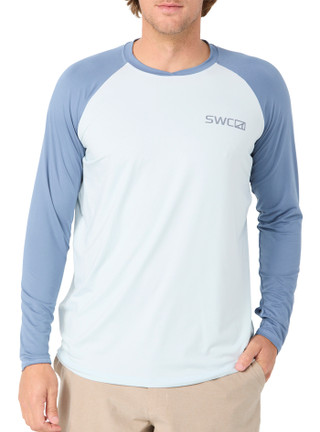 Thumbnail 1: SWC Men's Long Sleeve Raglan Crab Performance Shirt 