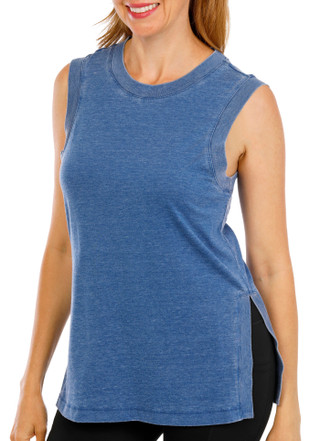 Thumbnail 1: Brisas Women's Sleeveless Acid Jersey Tunic Top 