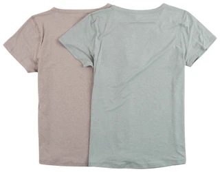 Thumbnail 2: Yogalicious Women's 2 Pk Cationic Jersey Crew Neck Tees 