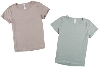Thumbnail 1: Yogalicious Women's 2 Pk Cationic Jersey Crew Neck Tees 