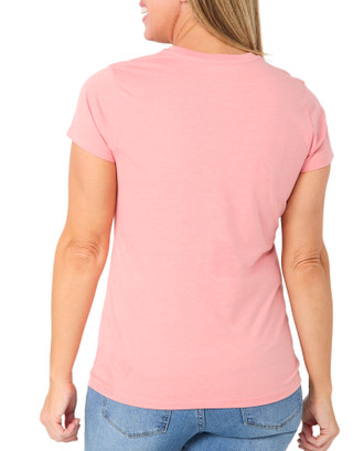Thumbnail 2: Mountain And Isles Women's Short Sleeve Sunset Palms Graphic Tee 