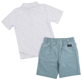 Thumbnail 3: Ben Sherman Big Boy's 2 Pc Polo & Shorts Set 
