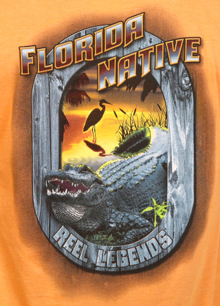 Thumbnail 2: REEL LEGENDS Men's Florida Native Graphic T-Shirt 