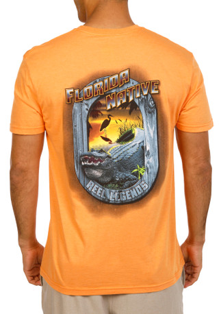 Thumbnail 1: REEL LEGENDS Men's Florida Native Graphic T-Shirt 