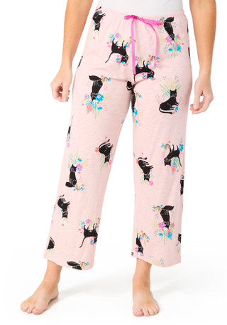 Thumbnail 1: Hue Women's Cat Print Pajama Capris  