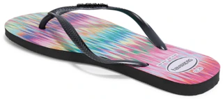 Thumbnail 2: HAVAIANAS Womens Slim Bright Flip Flop Sandals 