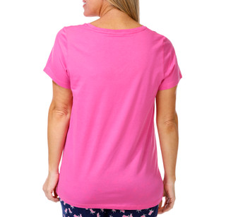 Thumbnail 2: Hue Women's Solid Temp Tech V-Neck Pajama Shirt 