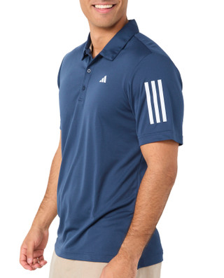 Thumbnail 3: Adidas Men's Short Sleeve 2 Stripe Polo Shirt 