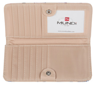 Thumbnail 2: Mundi Slim Textured Butterfly Print Wallet 
