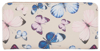 Thumbnail 1: Mundi Slim Textured Butterfly Print Wallet 
