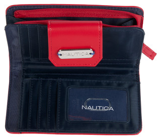 Thumbnail 3: Nautica Faux Leather Tab Indexer Wallet 