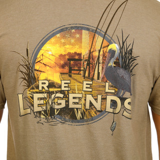 Thumbnail 4: REEL LEGENDS Men's Dock Creek T-Shirt 
