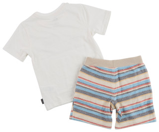 Thumbnail 3: Quiksilver Little Boys 2 Pc Short Sleeve  & Shorts Set 