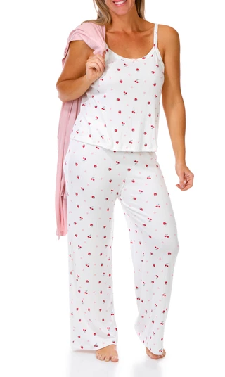 Thumbnail 1: SINCERELY JULES 3 Pc Pointelle Sleep Set 