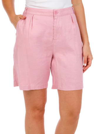 Thumbnail 1: NYDJ Women's Relaxed Linen Shorts 