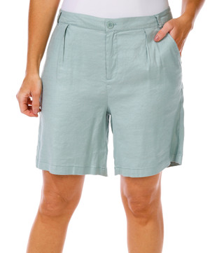 Thumbnail 1: NYDJ Women's Relaxed Linen Shorts 