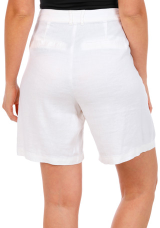 Thumbnail 2: NYDJ Women's Relaxed Linen Shorts 