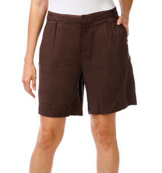 Thumbnail 1: NYDJ Women's Relaxed Linen Shorts 