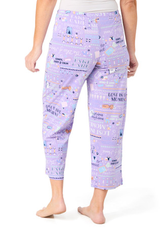 Thumbnail 2: Hue Women's Self Care Mantras Pajama Capris  