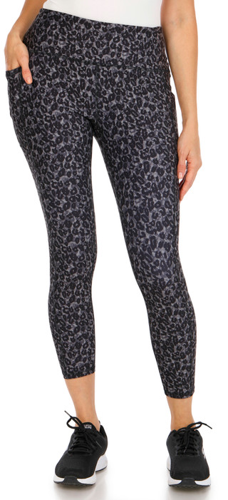 Thumbnail 1: RBX Women's Active Cheetah Capri Leggings 