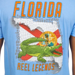 Thumbnail 4: REEL LEGENDS Men's Gator Flag T-Shirt 
