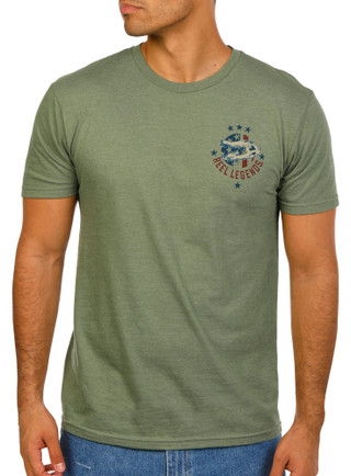 Thumbnail 8: REEL LEGENDS Men's USA Gator Flag T-Shirt 
