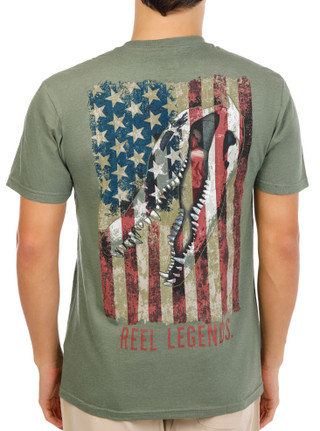 Thumbnail 1: REEL LEGENDS Men's USA Gator Flag T-Shirt 