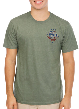 Thumbnail 3: REEL LEGENDS Men's USA Gator Flag T-Shirt 