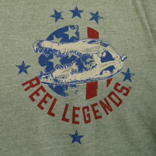 Thumbnail 4: REEL LEGENDS Men's USA Gator Flag T-Shirt 