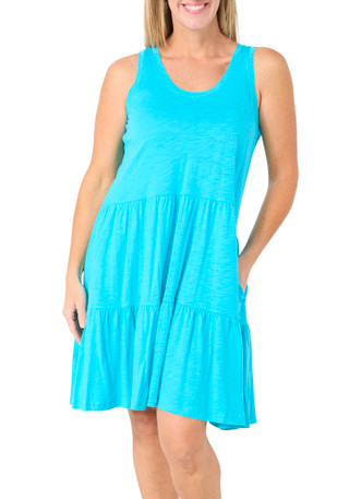 Thumbnail 1: Hue Women's Tiered Midi Lounge Dress 