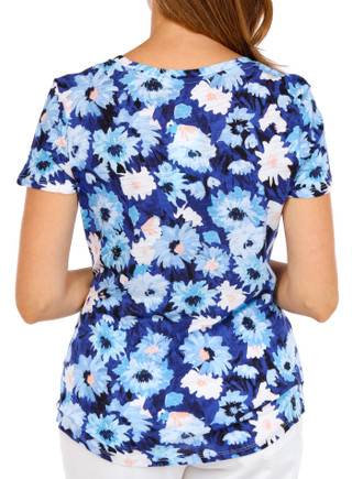 Thumbnail 2: Blue Sol Blue Sol Women's Short Sleeve Scoop Daisy Top 