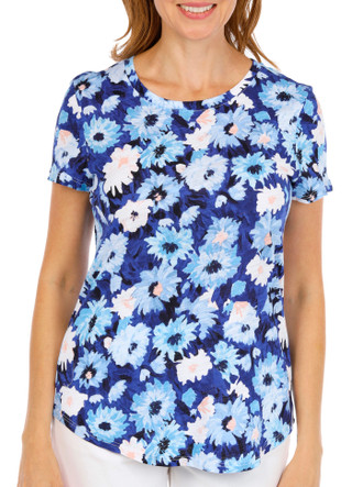 Thumbnail 1: Blue Sol Blue Sol Women's Short Sleeve Scoop Daisy Top 