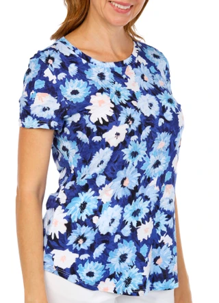Thumbnail 4: Blue Sol Blue Sol Women's Short Sleeve Scoop Daisy Top 