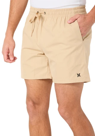 Thumbnail 2: Hurley Men's Solid Offshore Pull On Walk Shorts 