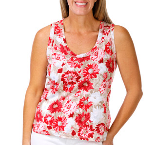 Thumbnail 1: Blue Sol Blue Sol Women's Luxey Daisy Print Tank 