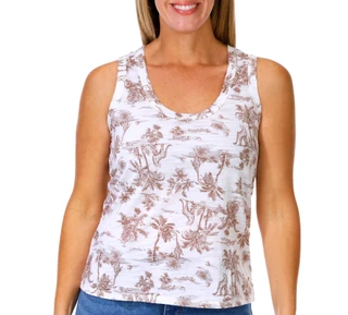 Thumbnail 1: Blue Sol Blue Sol Women's Luxey Watercolor Print Tank 