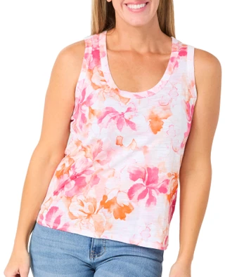 Thumbnail 2: Blue Sol Blue Sol Women's Luxey Watercolor Print Tank 