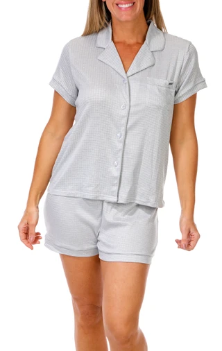 Thumbnail 2: Tahari Women's 2 Pc Stripe Short Sleep Set 