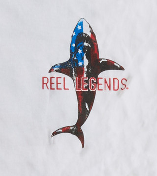 Thumbnail 3: REEL LEGENDS Men's USA Jaws T-Shirt 