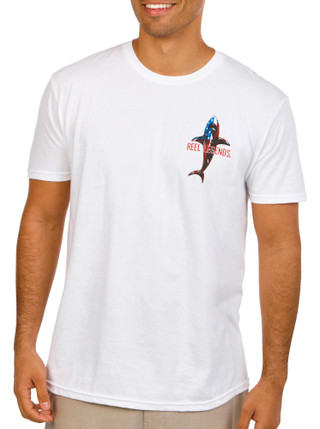 Thumbnail 7: REEL LEGENDS Men's USA Jaws T-Shirt 