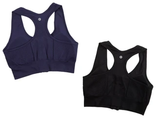 Thumbnail 2: 90 DEGREE BY REFLEX Women's 2 Pk Seamless Textured Sports Bra Set 
