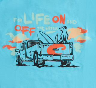 Thumbnail 3: COSTA Men's Short Sleeve Life On The Water Graphic Tee 