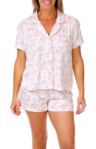 Thumbnail 1: Laura Ashley Women's 2 Pc Floral Short Sleep Set 