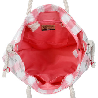 Thumbnail 2: Sun N' Sand Flamingo Stripe Beach Tote Bag 