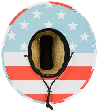 Thumbnail 4: Salt Life Men's Stars & Stripe Straw Hat 