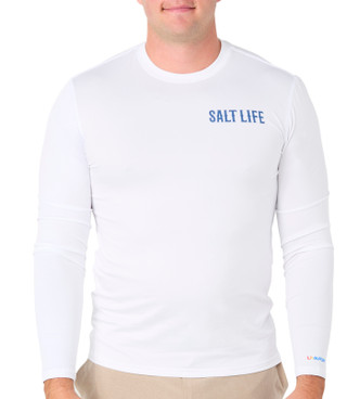 Thumbnail 1: Salt Life Men's Outdoor Long Sleeve Sardine Performance Shirt 