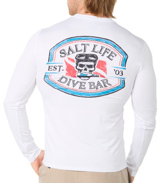 Thumbnail 2: Salt Life Men's Outdoor Long Sleeve Dive Bar Performance Shirt 
