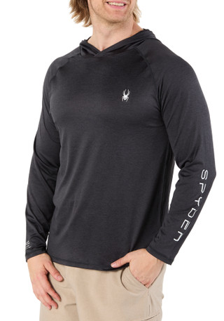 Thumbnail 1: Spyder Men's Active Rashguard Logo Hoodie 